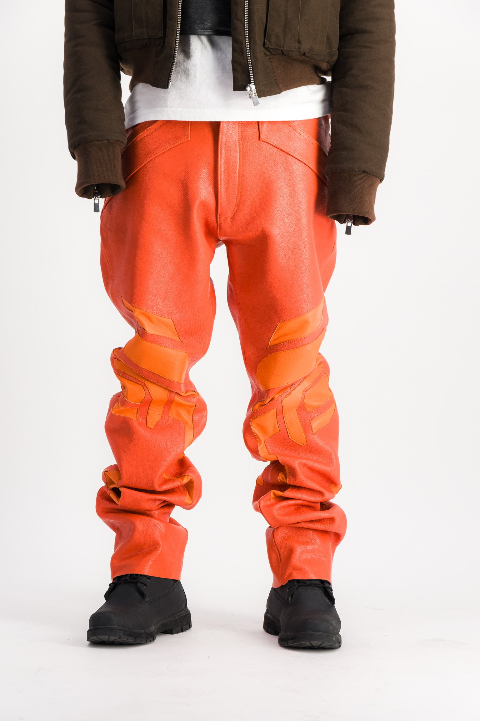 ADEA PANTS BURNT ORANGE LEATHER Anael Paris